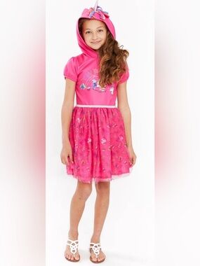 Girls Short Sleeve JoJo Siwa Cosplay Dress Size 7/8 unicorn tool dress